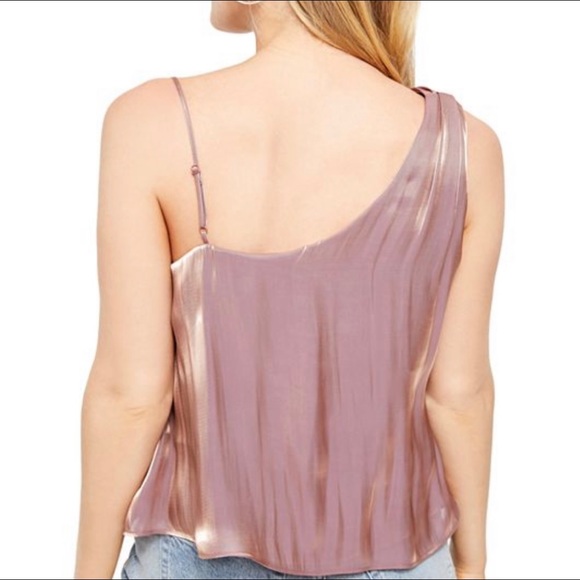 SOLD — Free People Metallic Pink Cowl-Neck Tank Top - XS - Picture 2 of 6